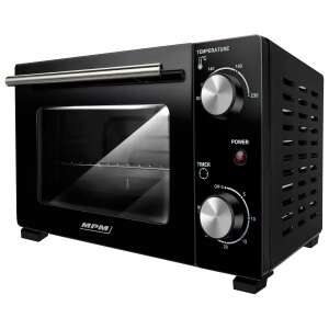 MPM Mini-Backofen, schwarz, 800W, 10L, 90-230°C - MPM