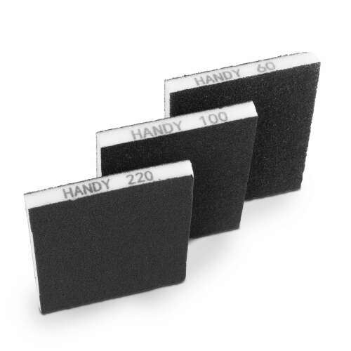 Handy csiszolószivacs szett, 3 db, 60, 100, 220-as szemcseméret