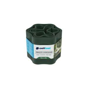 Bordură de grădină Cellfast 15cm x 9m verde închis, fabricată în UE - Borduri gradina