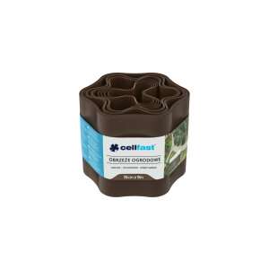 Cellfast braune Gartenkante, 15cm x 9m, flexibel, wasserdichtes Plastik - Beeteinfassungen