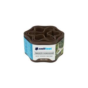 Cellfast braune Gartenbegrenzung, 10cm x 9m, flexibel, wasserdicht, Kunststoff - Beeteinfassungen