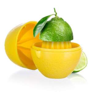 Banquet Culinaria citrom alakú citromfacsaró tetővel, sárga, műanyag, 9x7 cm - Banquet