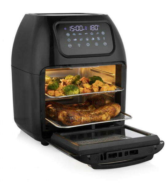 Power AirFryer Multi-Function forrólevegős fritőz, 9l, 1800W, Fekete