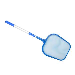 Plasă de curățare a piscinei telescopică, 120 cm, albastră, pentru îndepărtarea resturilor din piscină - Grădină