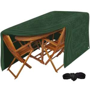 Kerti bútor védőhuzat / bútor takaró ponyva zöld színben 95435354 