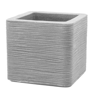 Patio Kubus szürke négyzet alakú kerti kaspó, 38.5x38.5x33 cm - Patio