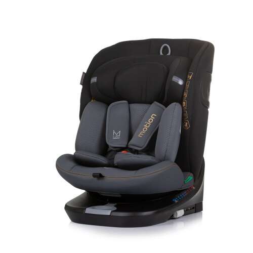 Chipolino Motion 360 autósülés I-Size 40-150cm Obsidian, 360 fokos forgatás, ISOFIX, 5 pontos biztonsági öv, állítható fejtámla 