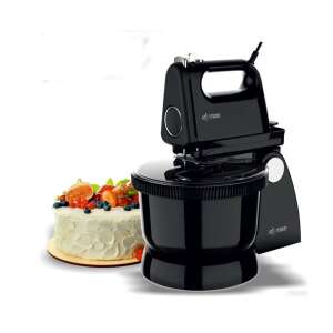 Dyras HM753ALP-B Fekete sorozatú álló mixer, 300W, 5 sebességfokozat, 2 dagasztó szár, 2 habverő, turbó funkció - Kézi aprító, Kézi mixer, Gyümölcscentrifuga és préselő és Elektromos tésztagép