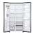 LG GSLV50PZXE Side by Side Refrigerator, 635L, interior shelves and drawers