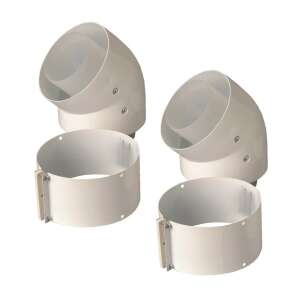 Saunier Duval 45 fokos koncentrikus könyök füstgáz elvezetéshez, 80/125 mm, 2 db - Saunier Duval