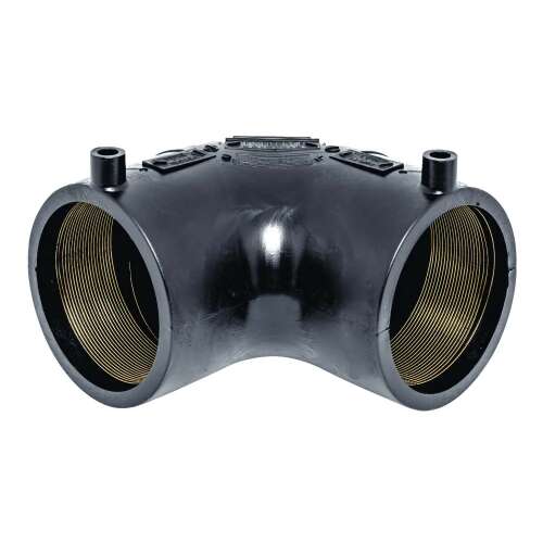 UNIDELTA S5 90 fokos könyök idom, 32mm, fekete, PE100