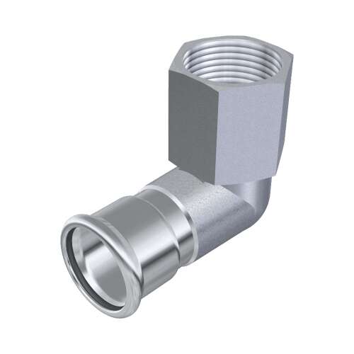 FixTrend Inox press könyök belső menettel, 18 mm - 1/2 - Víz, gáz és fűtés szerelvény