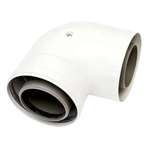 Ariston 90 fokos koncentrikus könyök kondenzációs kazánokhoz, 80/125 mm - Ariston