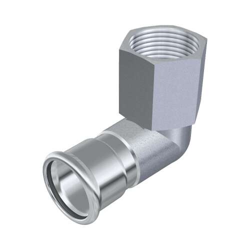 FixTrend Inox press könyök belső menettel, 22 mm - 3/4" - Víz, gáz és fűtés szerelvény