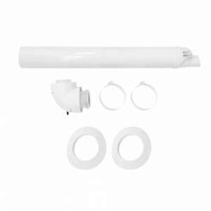 Saunier Duval koncentrikus vízszintes oldalfali kivezetés PPs/alu 60/100 mm - Saunier Duval