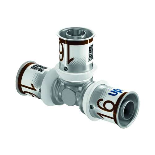 Uponor S-Press PLUS egyenes T-idom 5 rétegű csőhöz, 16 mm - Víz, gáz és fűtés szerelvény