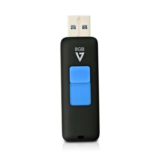V7 8GB USB 3.0 Fekete-kék Pendrive VF38GAR-3E