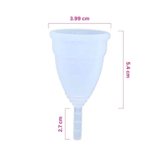Biointimo AQUA Cup menstruációs kehely 1-es méret, orvosi szilikonból, újrahasználható, környezetbarát, menstruációs higiénia