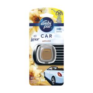Ambi Pur Auto-Lufterfrischer mit Lenor Gold Orchid Duft, 30 Tage Duft, einstellbare Intensität, eliminiert Gerüche - Lufterfrischer für Autos