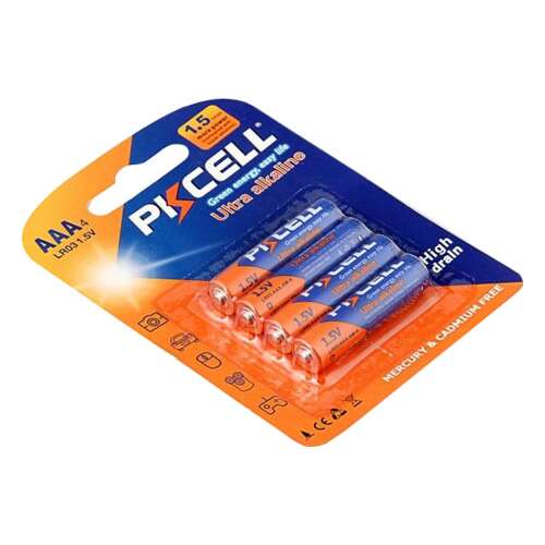 Pkcell AAA alkaline batteries, 4 pack