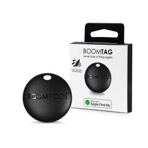 Boompods Boomtag Bluetooth nyomkövető az Apple Find My-hoz, fekete - Boompods