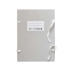 Bluering® 850g szalagos irományfedél, 80cm szalaggal, szürke, 31x11cm - Szalagos irományfedél