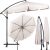 Springos 3m cantilever umbrella with cover and open views collage