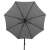 Springos 300 cm gray patio umbrella with solar powered LED lights