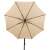 Springos vrtni suncobran sa solarnom LED rasvjetom, 300 cm - Bež 95482372