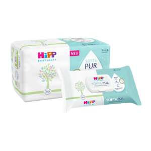 HiPP Babysanft Soft & Pure nedves törlőkendő 3x48 db 95484621 