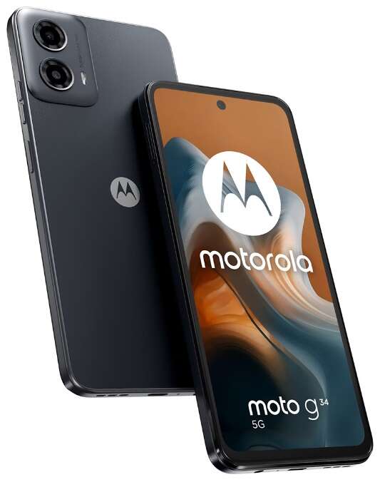 Motorola xt2363-3 moto g34 5g ds 64gb (4gb ram) - fekete + hydrog...
