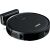 TESLA AI100 smart robot vacuum cleaner with charging dock, black, angled side view