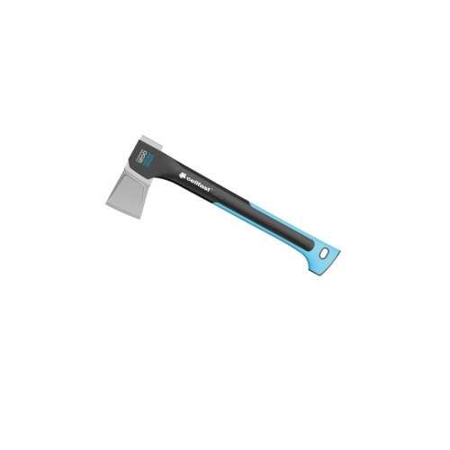 Cellfast ERGO 1200g splitting axe, 450mm long, 1.2kg weight, black and blue handle, grey blade