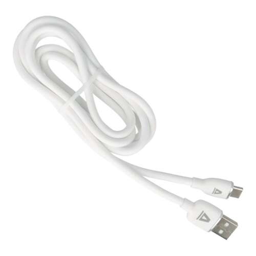 AVAX CB621 CREAMY+ USB A - Type C gyorstöltő kábel, 2.4A, fehér-ezüst - 1,5m