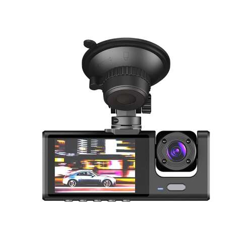 ILIKE DVR háromszoros autó kamera Full HD 1080P fekete színű
