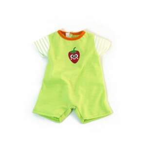 Green summer dress with strawberry print for 38-40 cm baby boy dolls - Miniland
