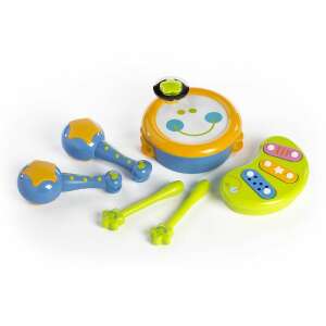 Baby musical instrument set, includes drum, xylophone, maracas, and drumsticks - Miniland