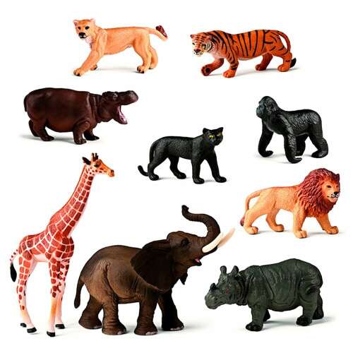 Dzsungel állatok, 9 figura