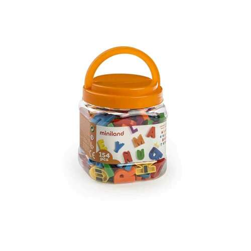 Mágneses betűkészlet, 154darabos