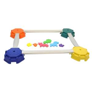 Balance island with obstacles, a fun and educational toy for kids to develop their balance and coordination skills - Developmental Toy for Preschooler
