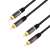 Logilink 0,5m Kabel Audio RCA, 2x RCA wtyk - 2x RCA wtyk, czarny, pozłacany