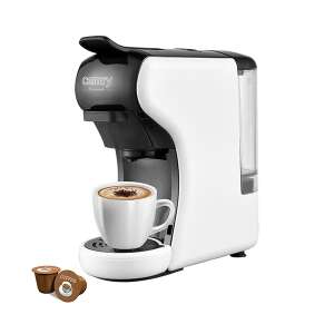 Masina de cafea espresso Camry CR 4414, cu capsule multiple, albă și neagră, cu capsule de cafea - Camry