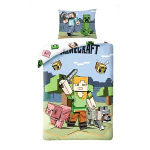 Minecraft Gyerek Ágyneműhuzat - 140x200cm, 70x90cm - Mikrofiber