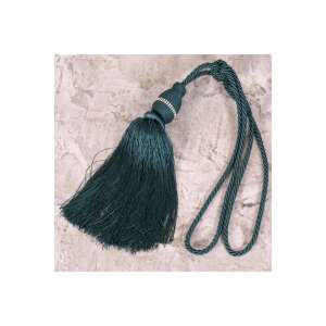 Anita türkiz színű bojtos függönyelkötő kristályokkal díszítve - Anita