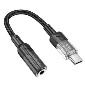 Hoco LS37 USB-C auf 3,5 mm Audioadapter, schwarz - USB-Konverter