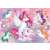 Puzzle Clementoni Maxi Super Color cu 24 piese cu unicorni pe un curcubeu