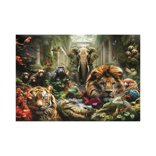 Clementoni Misztikus Dzsungel 1000 darabos puzzle kirakva