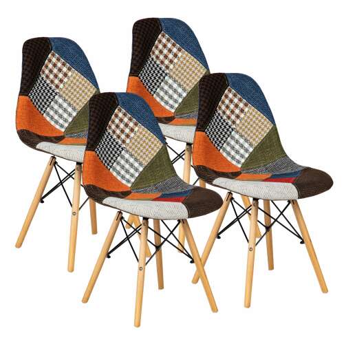 4 darabos modernhome patchwork szék készlet