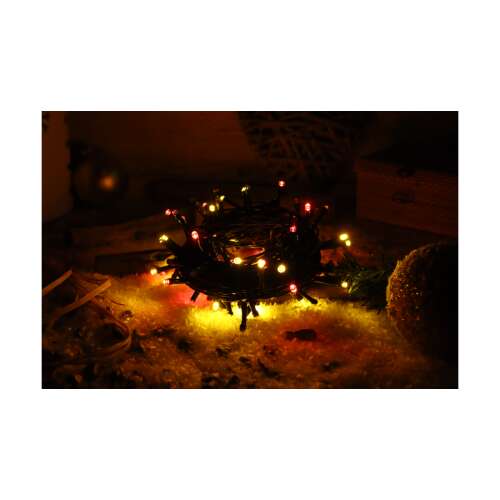 Tracon RGB karácsonyi fényfüzér, 10m hosszú, beltéri és kültéri használatra