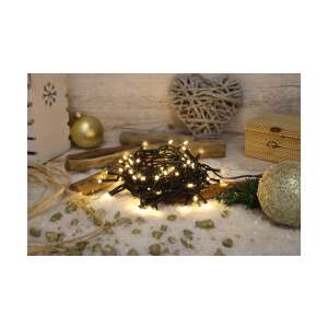 Tracon karácsonyi sziporkázó fényfüzér 5+20m meleg fehér kültéri/beltéri CHRSTOSW200WW, 200 LED lámpa, 25m teljes hossz, 5m tápkábel, meleg fehér fény, IP44 vízálló, tökéletes otthonának, kertjének vagy karácsonyfája díszítéséhez - Fényfüzér